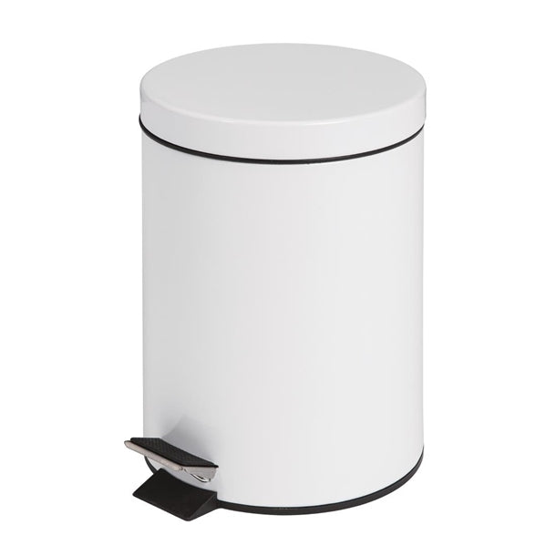 Bolero Pedal Bin White 5Ltr PAS-DP038