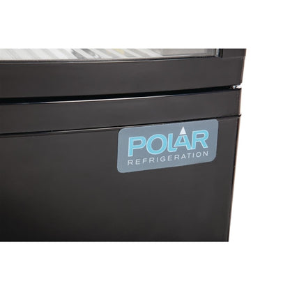 Polar C-Series Curved Door Display Fridge Black 86Ltr PAS-DP288-A