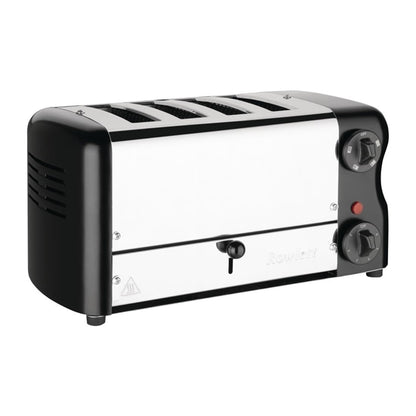 Rowlett Esprit 4 Slot Toaster Jet Black with Elements & Sandwich Cage PAS-CH183-A