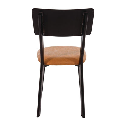 Bolero Metal & PU Side Chair Vintage Camel (Pack 4) PAS-DR300