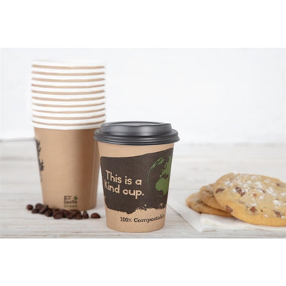 Fiesta Compostable Hot Cups Single Wall 225ml Pack of 1000 PAS-DS056