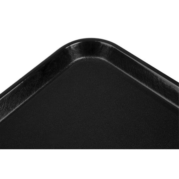 Cambro EpicTread Fibreglass Rectangular Anti-Slip Tray Black 350mm PAS-DS516