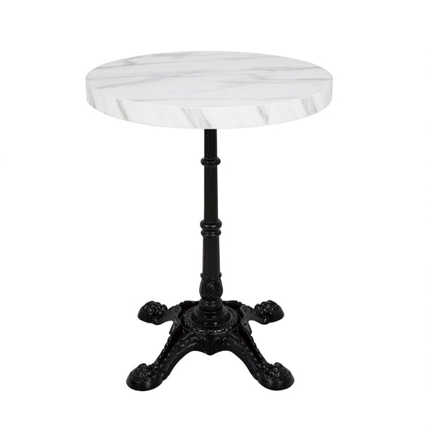 Bolero Pre-drilled Round Table Top Marble Effect 600mm PAS-DT445