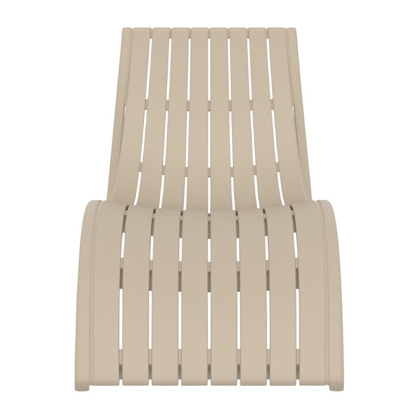 Furnlink Siesta Slim Sunlounger - Taupe (Pack of 2) PAS-DU015