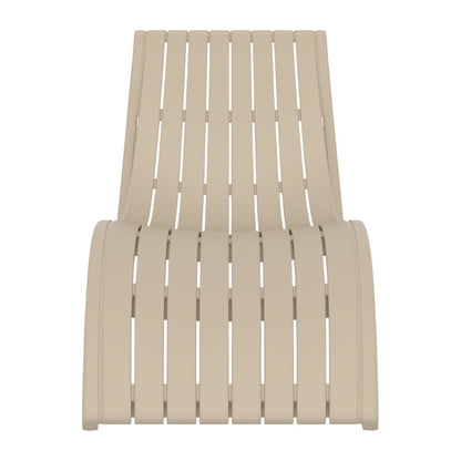 Furnlink Siesta Slim Sunlounger - Taupe (Pack of 2) PAS-DU015