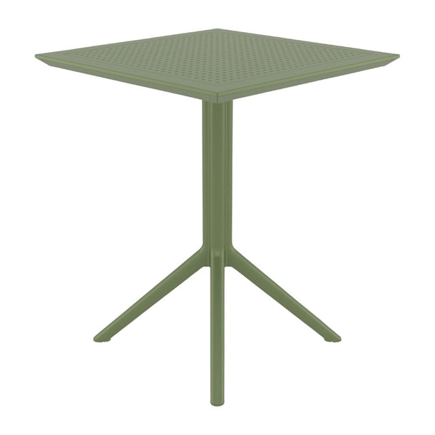 Furnlink Siesta Sky Folding Table 60 Square - Olive Green PAS-DU052