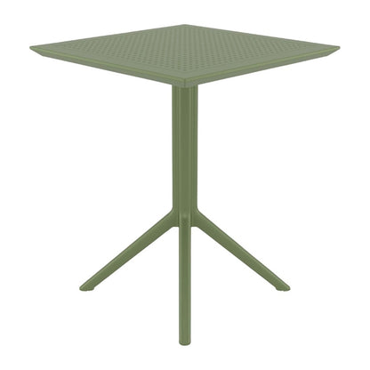 Furnlink Siesta Sky Folding Table 60 Square - Olive Green PAS-DU052