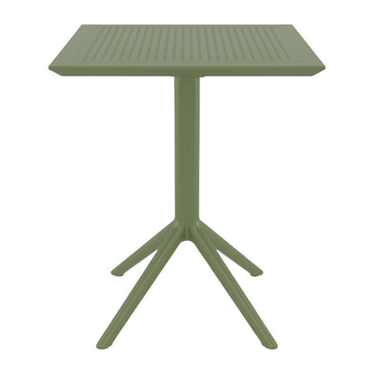 Furnlink Siesta Sky Folding Table 60 Square - Olive Green PAS-DU052