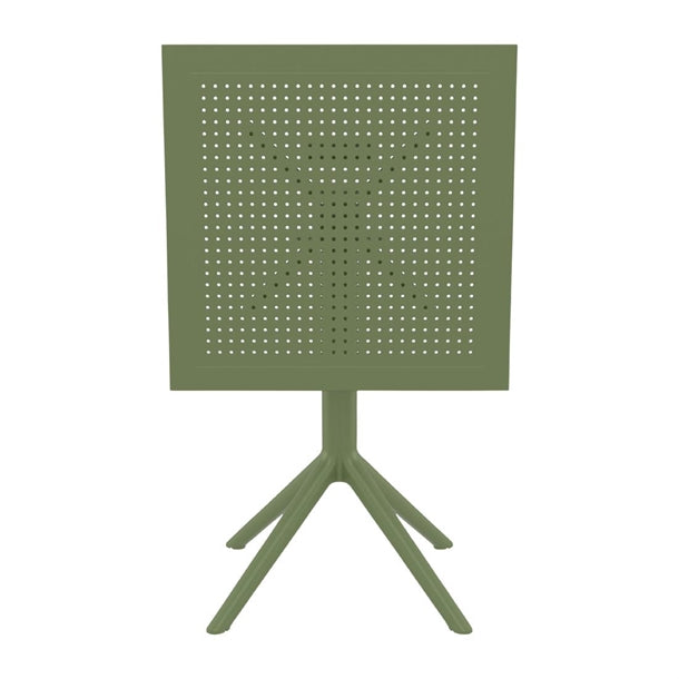 Furnlink Siesta Sky Folding Table 60 Square - Olive Green PAS-DU052