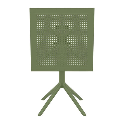 Furnlink Siesta Sky Folding Table 60 Square - Olive Green PAS-DU052