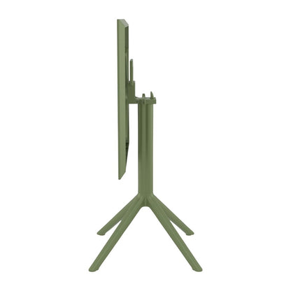 Furnlink Siesta Sky Folding Table 60 Square - Olive Green PAS-DU052