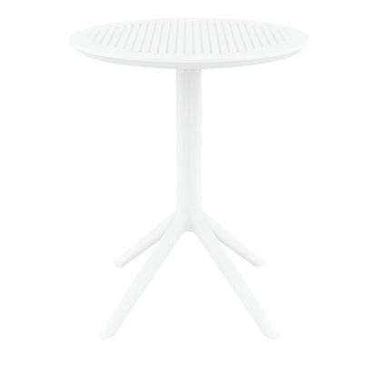 Furnlink Siesta Sky Folding Table 60 Round - White PAS-DU059