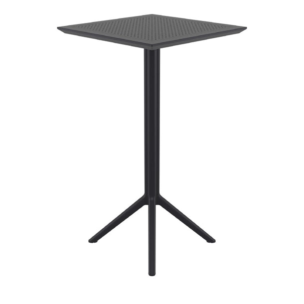 Furnlink Siesta Sky Folding BAR Table 60 Square - Black PAS-DU061