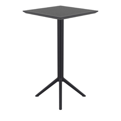 Furnlink Siesta Sky Folding BAR Table 60 Square - Black PAS-DU061