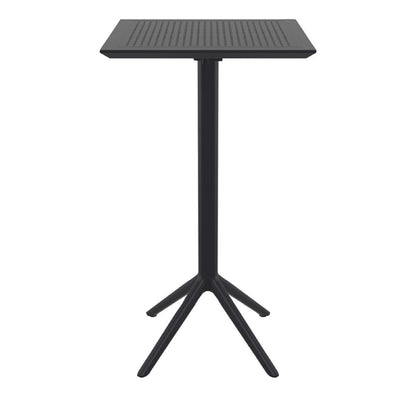 Furnlink Siesta Sky Folding BAR Table 60 Square - Black PAS-DU061