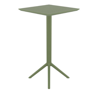 Furnlink Siesta Sky Folding BAR Table 60 Square - Olive Green PAS-DU062