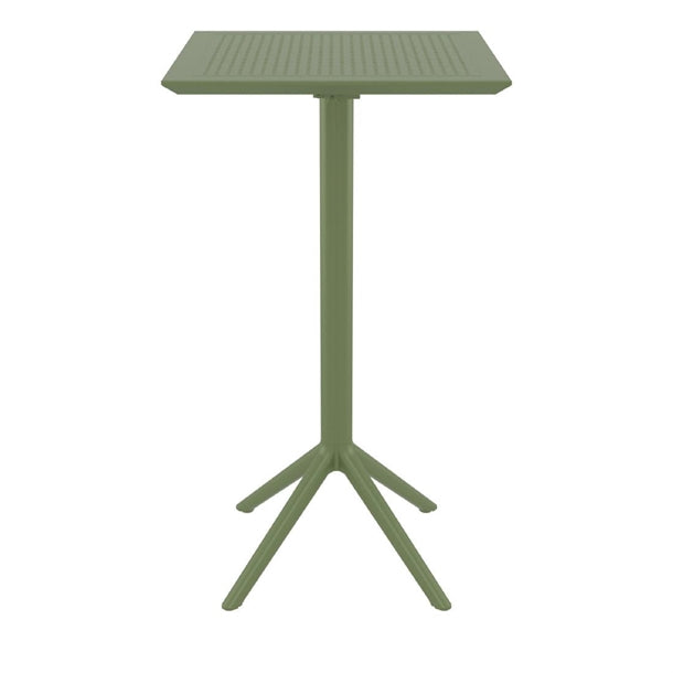 Furnlink Siesta Sky Folding BAR Table 60 Square - Olive Green PAS-DU062