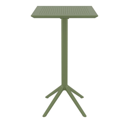 Furnlink Siesta Sky Folding BAR Table 60 Square - Olive Green PAS-DU062