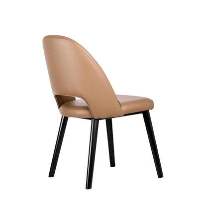 Furnlink Durafurn Semifreddo Chair - Black Legs/Taupe Vinyl PAS-DU166