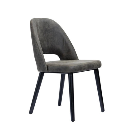 Furnlink Durafurn Semifreddo Chair - Black Legs/Charcoal Fabric PAS-DU169