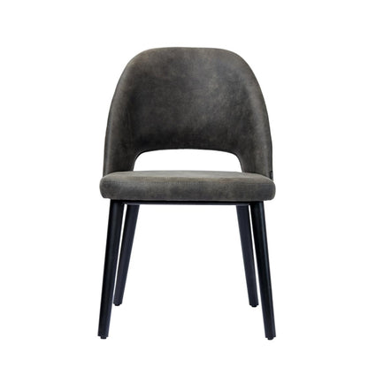 Furnlink Durafurn Semifreddo Chair - Black Legs/Charcoal Fabric PAS-DU169