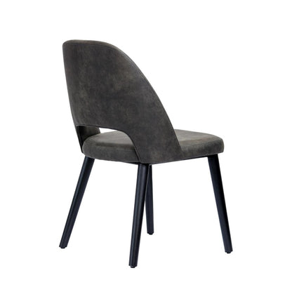 Furnlink Durafurn Semifreddo Chair - Black Legs/Charcoal Fabric PAS-DU169