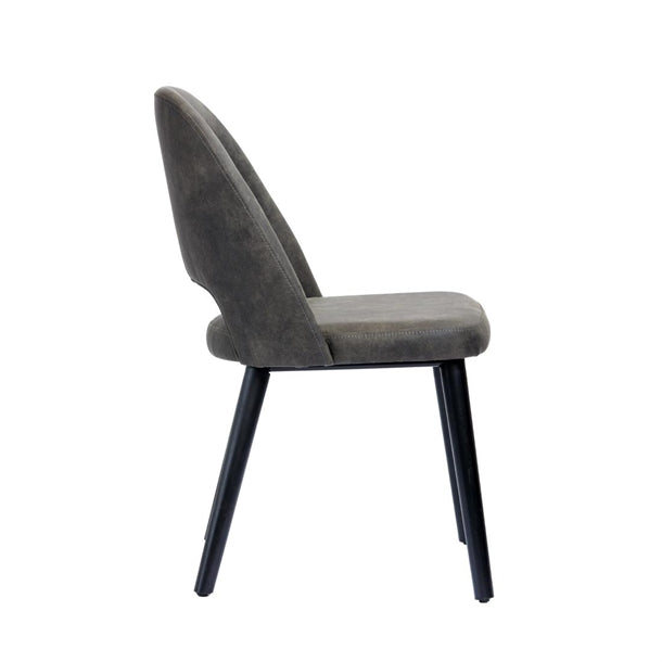 Furnlink Durafurn Semifreddo Chair - Black Legs/Charcoal Fabric PAS-DU169