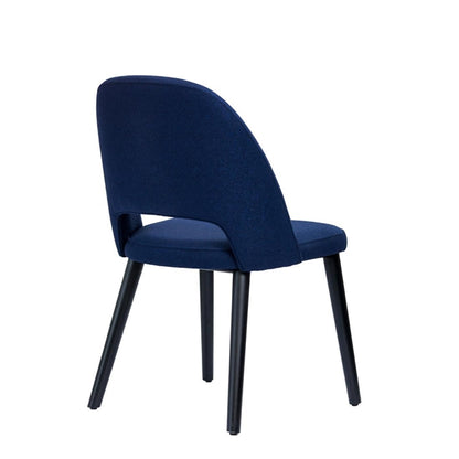 Furnlink Durafurn Semifreddo Chair - Black Legs/Navy Woven Fabric PAS-DU171