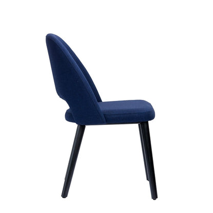 Furnlink Durafurn Semifreddo Chair - Black Legs/Navy Woven Fabric PAS-DU171