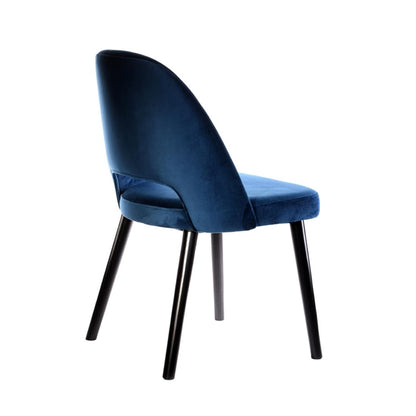 Furnlink Durafurn Semifreddo Chair - Black Legs/Denim Velvet PAS-DU174