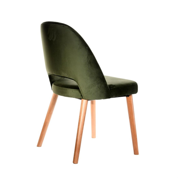 Furnlink Durafurn Semifreddo Chair - Trojan Oak Legs/Avocado Velvet PAS-DU185