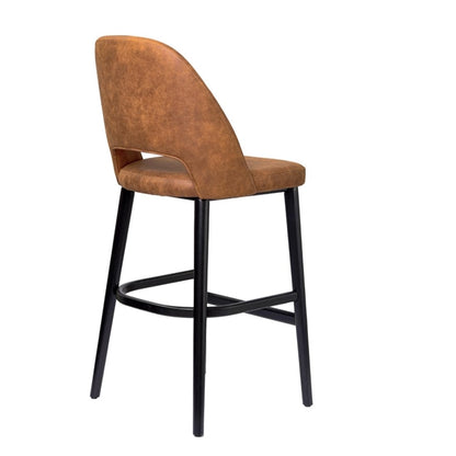 Furnlink Durafurn Semifreddo Stool - Black Legs/Tan Fabric PAS-DU191