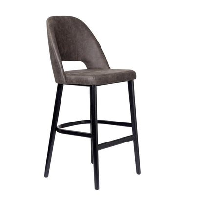 Furnlink Durafurn Semifreddo Stool - Black Legs/Charcoal Fabric PAS-DU193