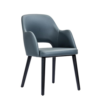 Furnlink Durafurn Sorbet Chair - Black Legs/Anthracite Vinyl PAS-DU211