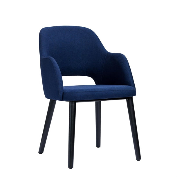 Furnlink Durafurn Sorbet Chair - Black Legs/Navy Woven Fabric PAS-DU219