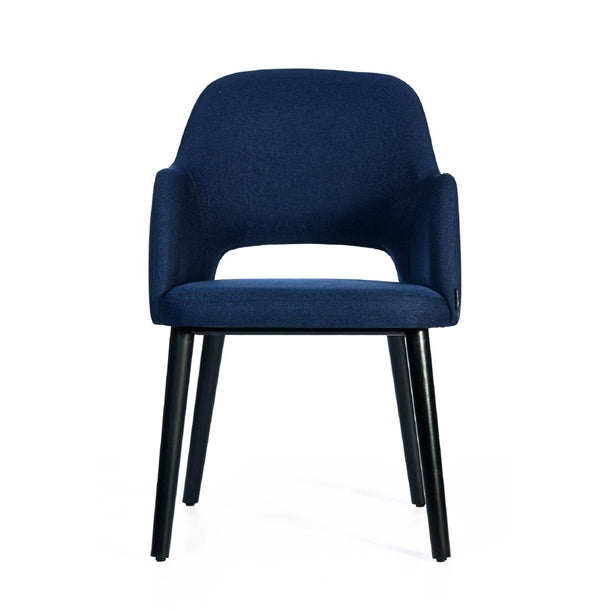 Furnlink Durafurn Sorbet Chair - Black Legs/Navy Woven Fabric PAS-DU219