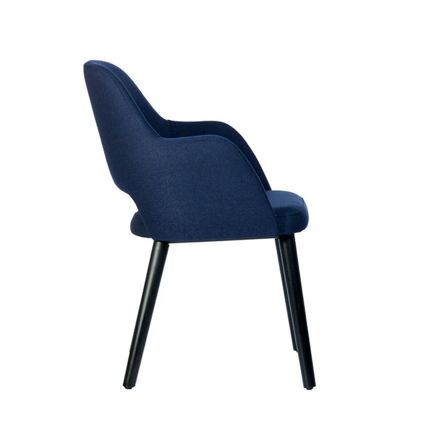 Furnlink Durafurn Sorbet Chair - Black Legs/Navy Woven Fabric PAS-DU219