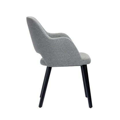 Furnlink Durafurn Sorbet Chair - Black Legs/Taupe Woven Fabric PAS-DU220