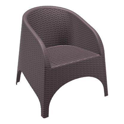 Furnlink Siesta Aruba Armchair - Chocolate PAS-DU252