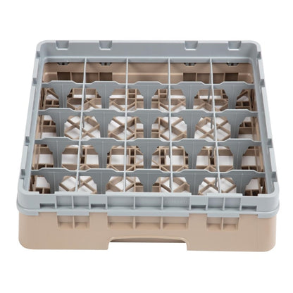 Cambro Camrack Beige 25 Compartments Max Glass Height 92mm PAS-DW554