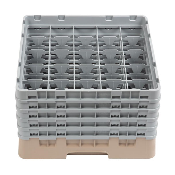 Cambro Camrack Beige 25 Compartments Max Glass Height 257mm PAS-DW556