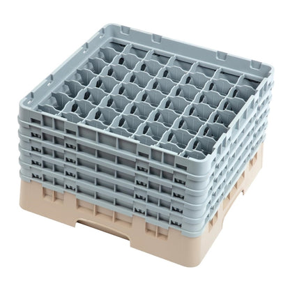 Cambro Camrack Beige 49 Compartments Max Glass Height 257mm PAS-DW562