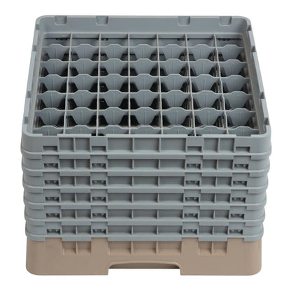 Cambro Camrack Beige 49 Compartments Max Glass Height 298mm PAS-DW563