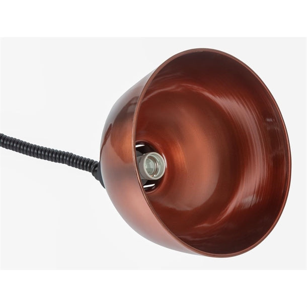 Apuro Retractable Dome Heat Lamp Shade Copper Finish PAS-DY460-A