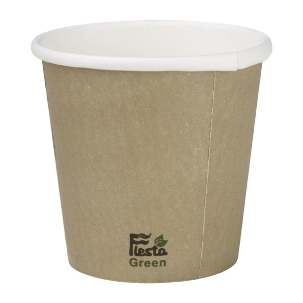 Fiesta Compostable Espresso Takeaway Cups Single Wall 113ml / 4oz (Pack of 50) PAS-DY980