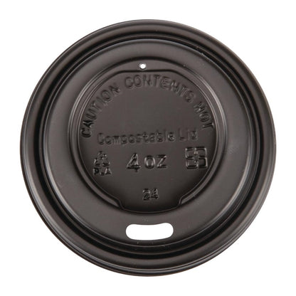 Fiesta Compostable Espresso Cup Lids 113ml / 4oz (Pack of 50) PAS-DY982