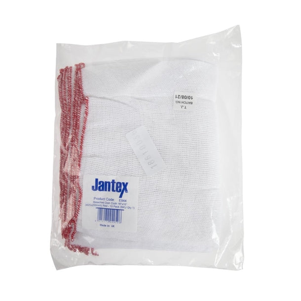 Jantex Dish Cloths Bleached 10 Pack (Pack of 10) PAS-E944