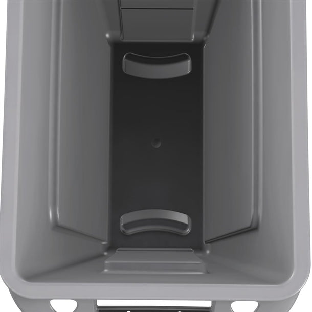 Rubbermaid Slim Jim Container with Venting Channels Grey 60Ltr PAS-F603