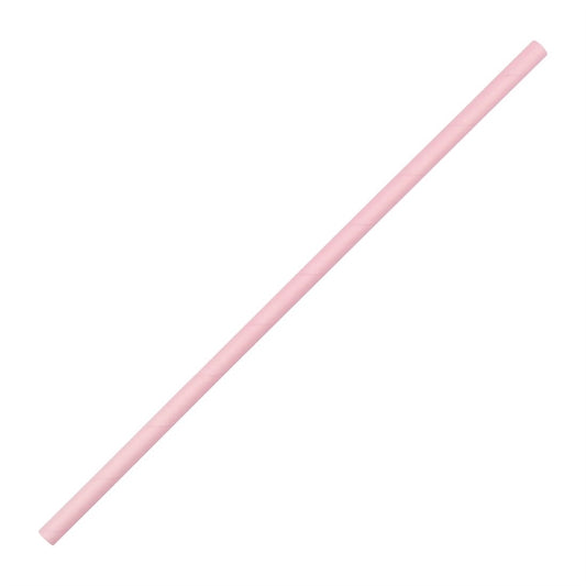 Fiesta Compostable Paper Straws Pink (Pack of 250) PAS-FB139