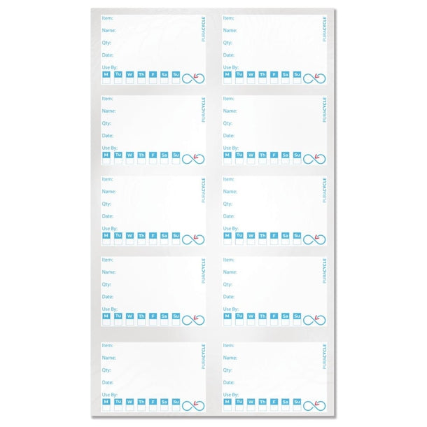 Puracycle Reusable Day Labels (Pack of 50) PAS-FB281